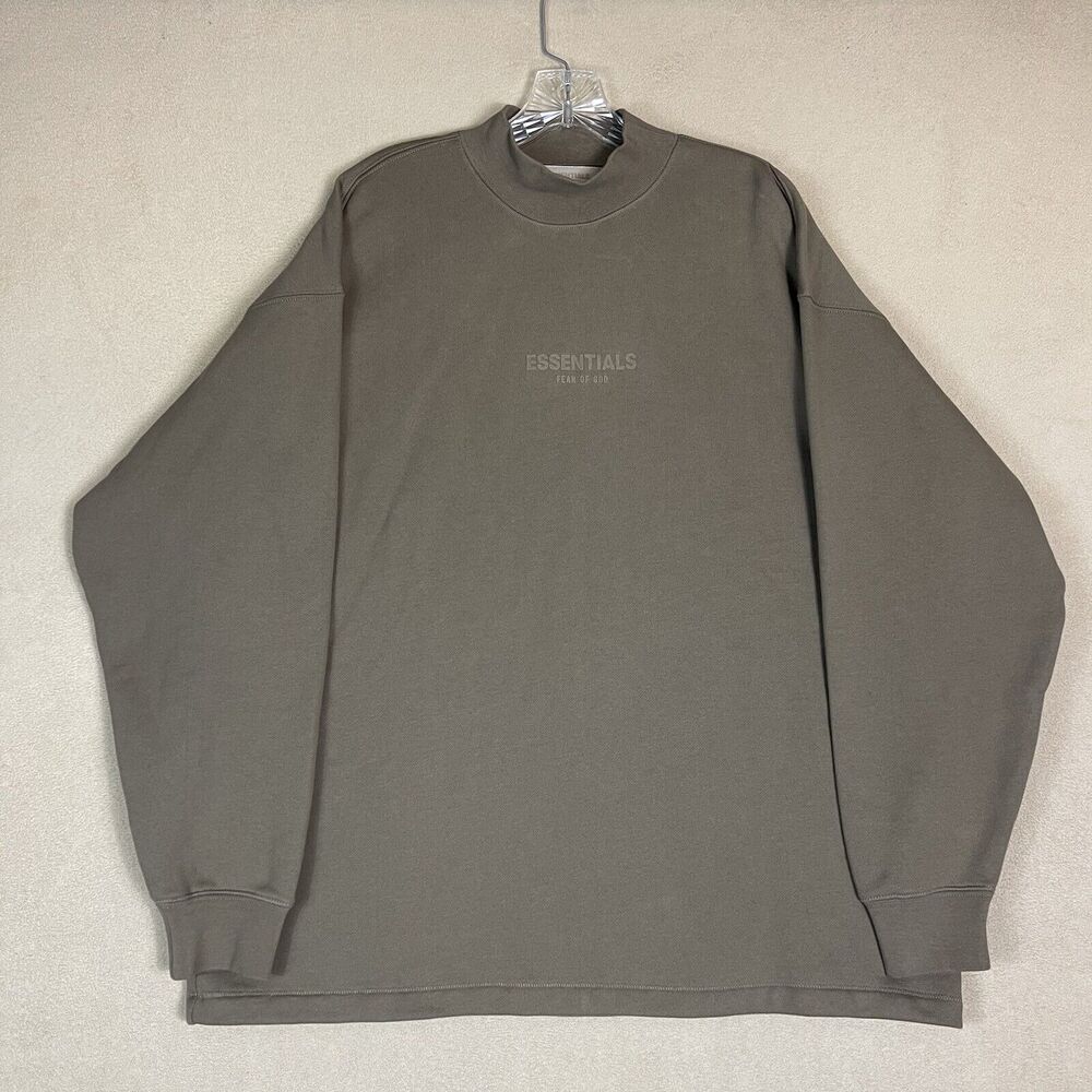 Essentials Fear Of God Sweatshirt Mens Small Brown Oversized Relaced Fit